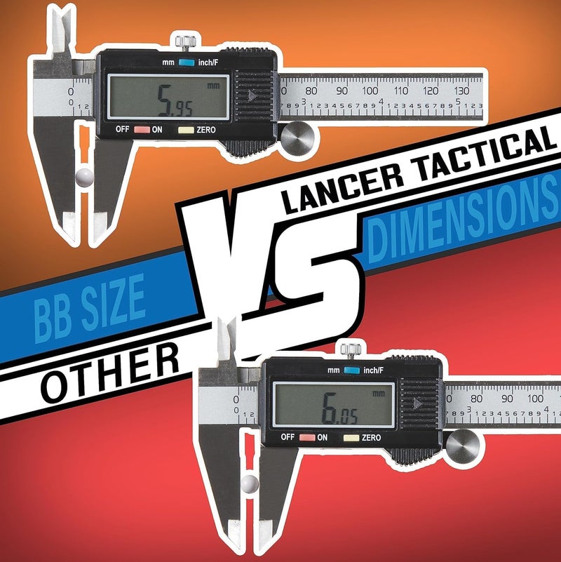 Lancer Tactical 0.20g-0.30g Streamline Competition Grade Tracer Airsoft BBS (Color: Green) X3 - Image 3